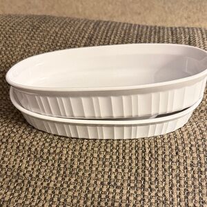 CorningWare Cream Oval Dish